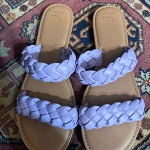 Women's Braided Sandals in Lavender